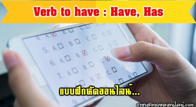 แบบฝึกหัด Have Has