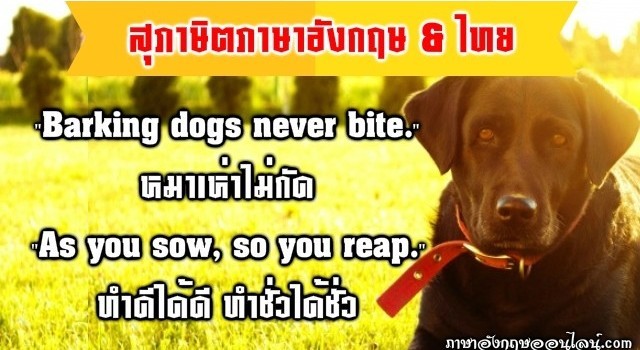 สุภาษิตภาษาอังกฤษ