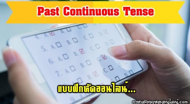 แบบฝึกหัด Past Continuous Tense