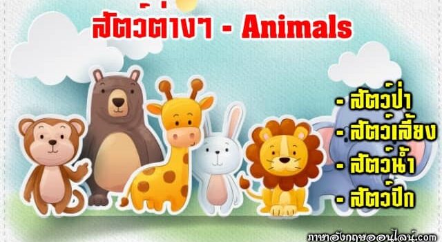 สัตว์ภาษาอังกฤษ